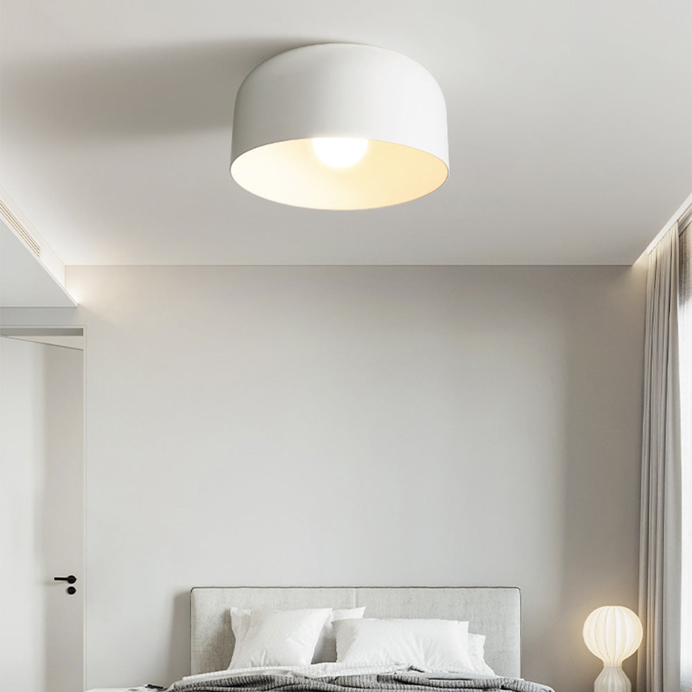 Flush Mount Iron Ceiling Light-Lighting > Ceiling Lights-casanuva-White-D28*H23cm-casanuva