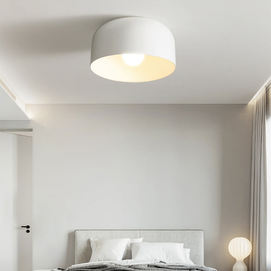Flush Mount Iron Ceiling Light-Lighting > Ceiling Lights-casanuva-White-D28*H23cm-casanuva
