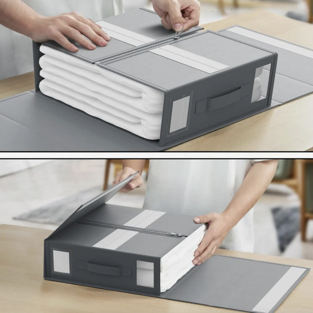 Foldable Bedding Organizer for Neat and Tidy Storage-Home Decor > Decorative Accessories-casanuva-casanuva
