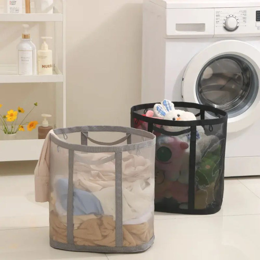 Foldable Laundry Basket Stylish Breathable Design for Tidy Spaces-Home Decor > Decorative Accessories-casanuva-casanuva