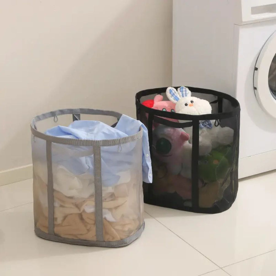 Foldable Laundry Basket Stylish Breathable Design for Tidy Spaces-Home Decor > Decorative Accessories-casanuva-casanuva