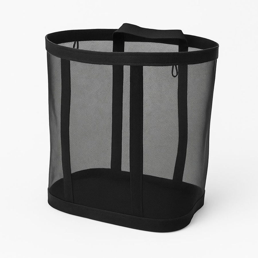 Foldable Laundry Basket Stylish Breathable Design for Tidy Spaces-Home Decor > Decorative Accessories-casanuva-Black-casanuva