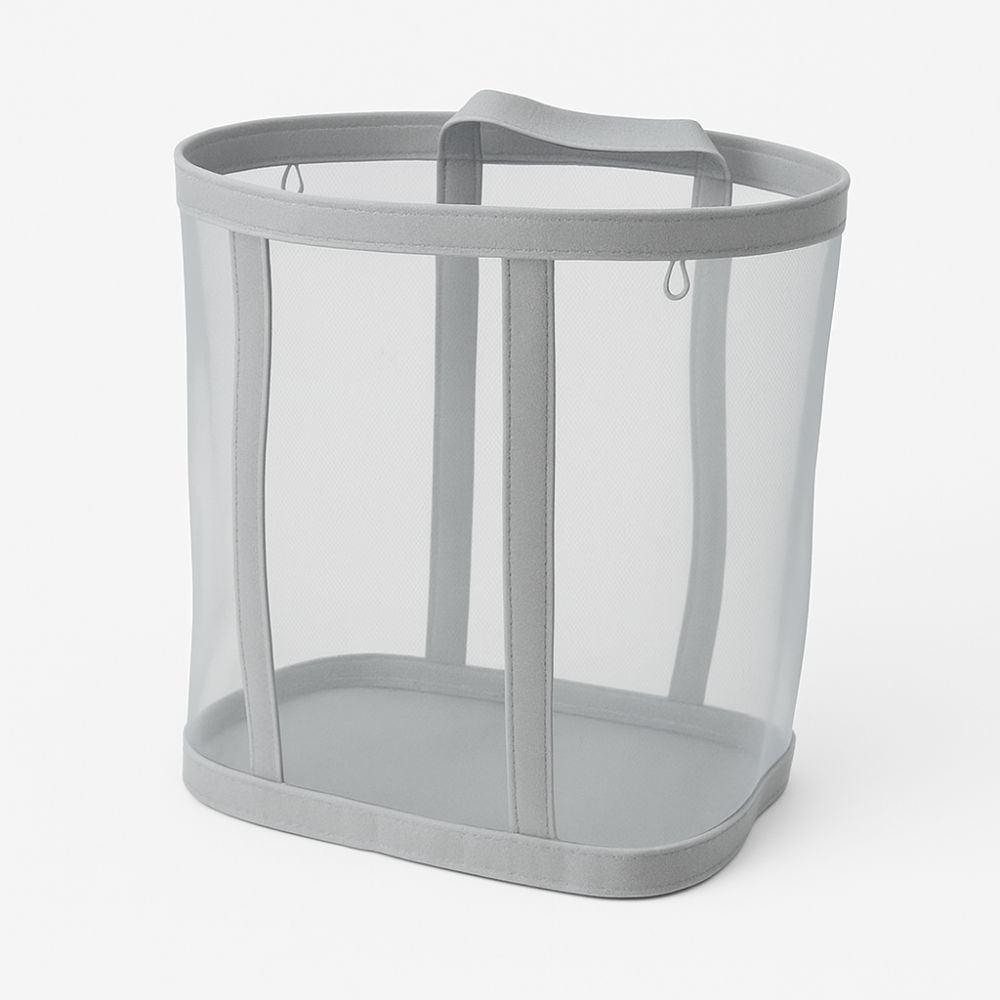 Foldable Laundry Basket Stylish Breathable Design for Tidy Spaces-Home Decor > Decorative Accessories-casanuva-Gray-casanuva