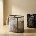 Foldable Laundry Basket Stylish Breathable Design for Tidy Spaces-Home Decor > Decorative Accessories-casanuva-casanuva