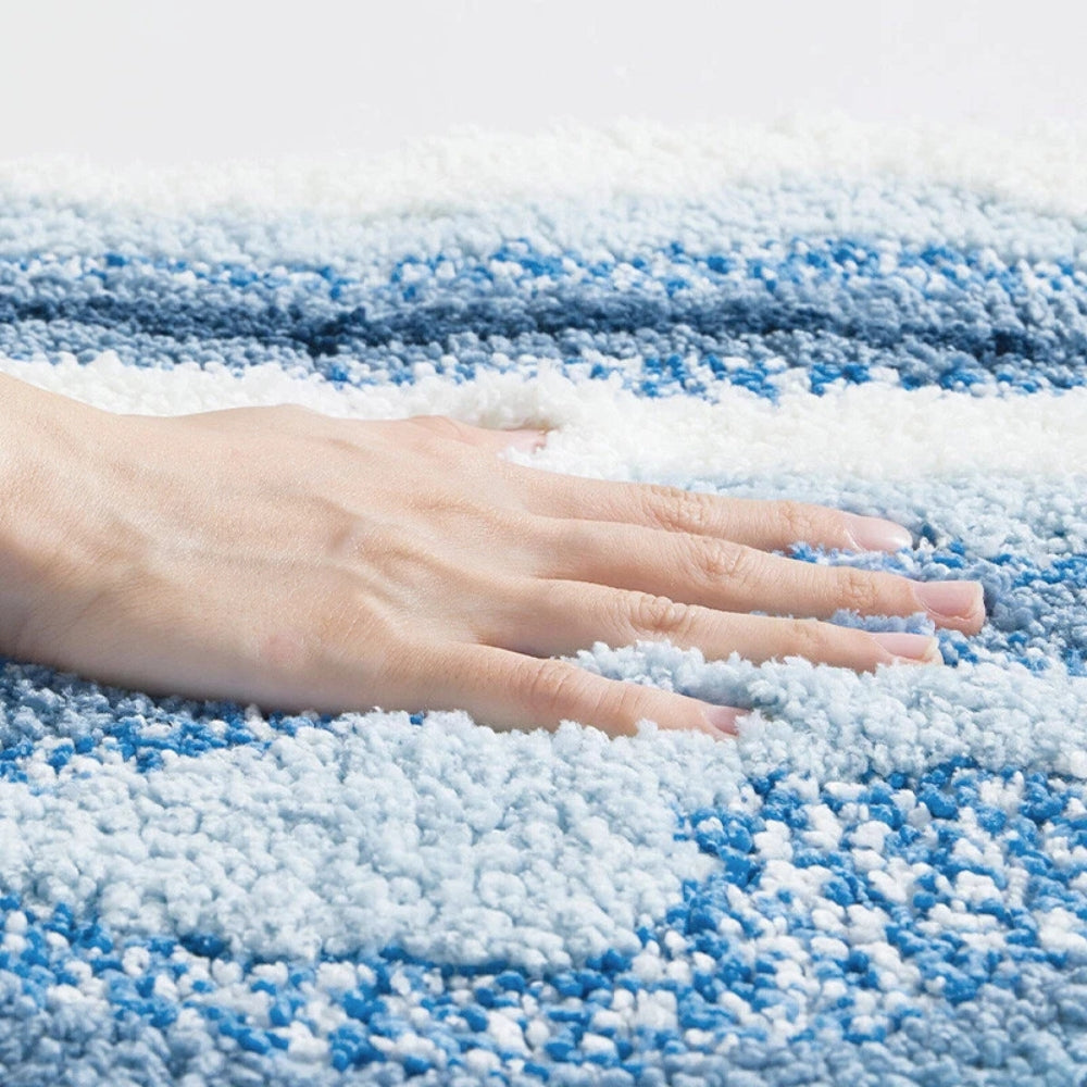 Footprint Pattern Bath Mat-Bedding & Bath > Bath Mats-casanuva-casanuva