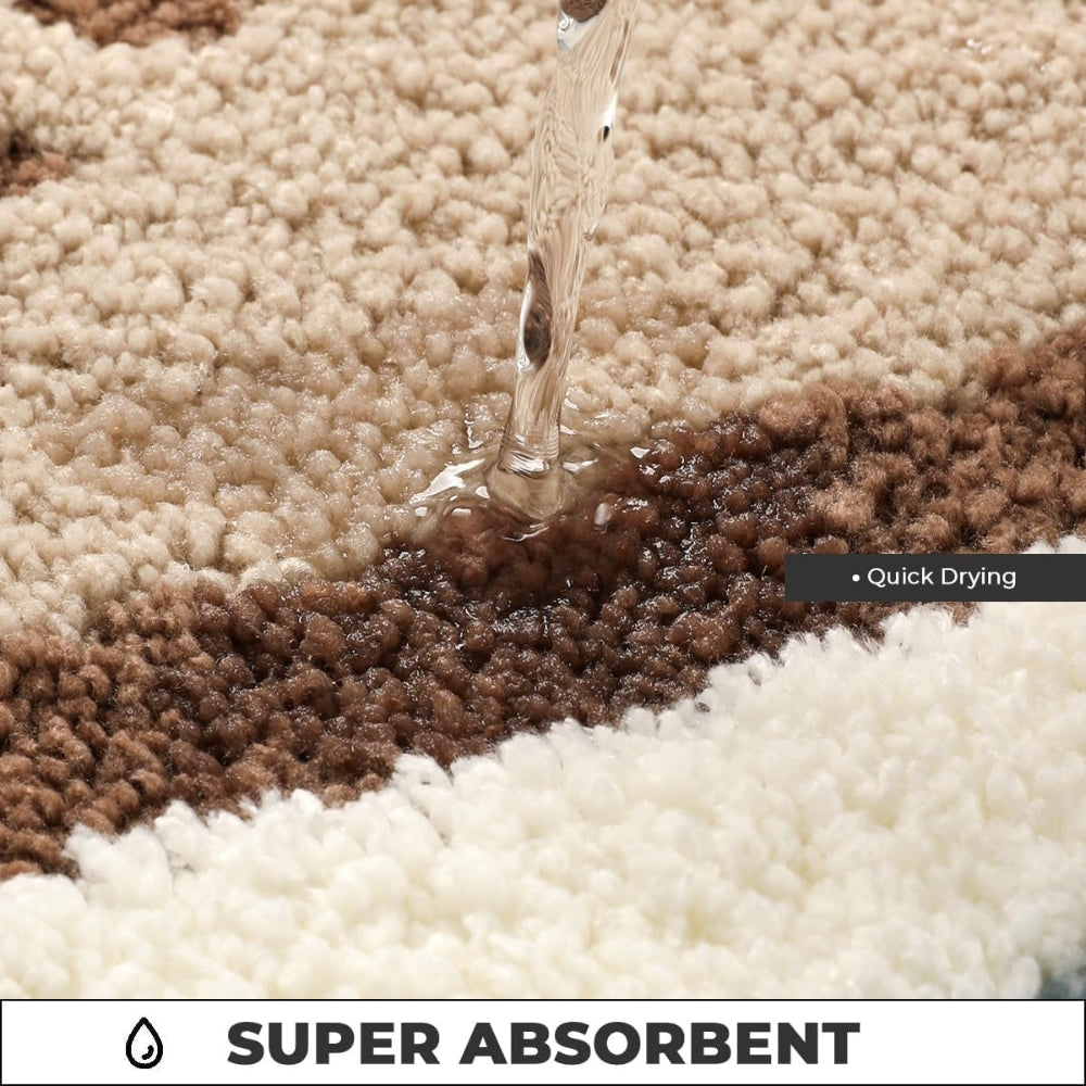 Footprint Pattern Bath Mat-Bedding & Bath > Bath Mats-casanuva-casanuva