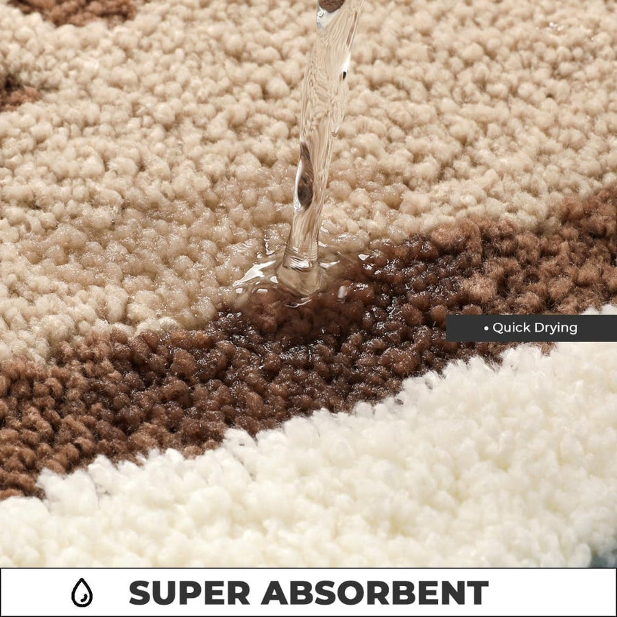 Footprint Pattern Bath Mat-Bedding & Bath > Bath Mats-casanuva-casanuva