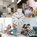 Frameless Wooden Wall Clock Scandinavian Minimalist Design-Home Decor > Clocks-casanuva-casanuva