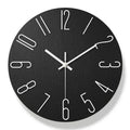 Frameless Wooden Wall Clock Scandinavian Minimalist Design-Home Decor > Clocks-casanuva-Black-casanuva