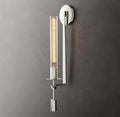 French Classic Wall Lamp-Lighting > Wall Lights-casanuva-12cmx71cm-Chrome & Clear glass-casanuva