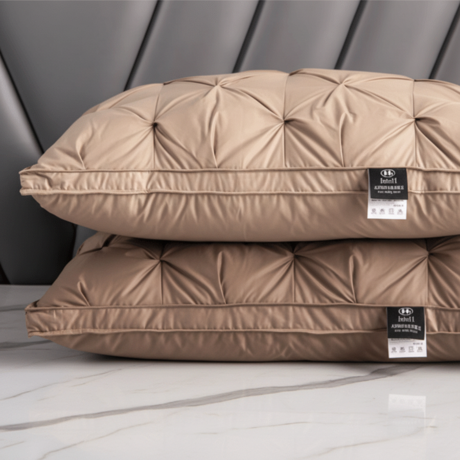 Full-Ended Luxury Pillow for Restful Sleep-Bedding & Bath > Pillowcases-casanuva-Brown-casanuva