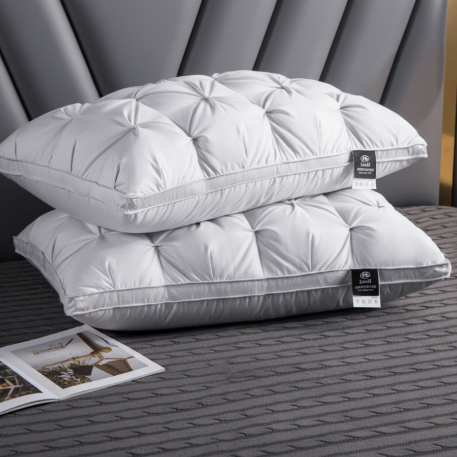 Full-Ended Luxury Pillow for Restful Sleep-Bedding & Bath > Pillowcases-casanuva-Gray-casanuva