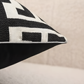 Geometric Jacquard Cushion Cover-Covers & Textiles > Cushion Covers-casanuva-casanuva