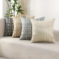Geometric Jacquard Cushion Cover-Covers & Textiles > Cushion Covers-casanuva-casanuva