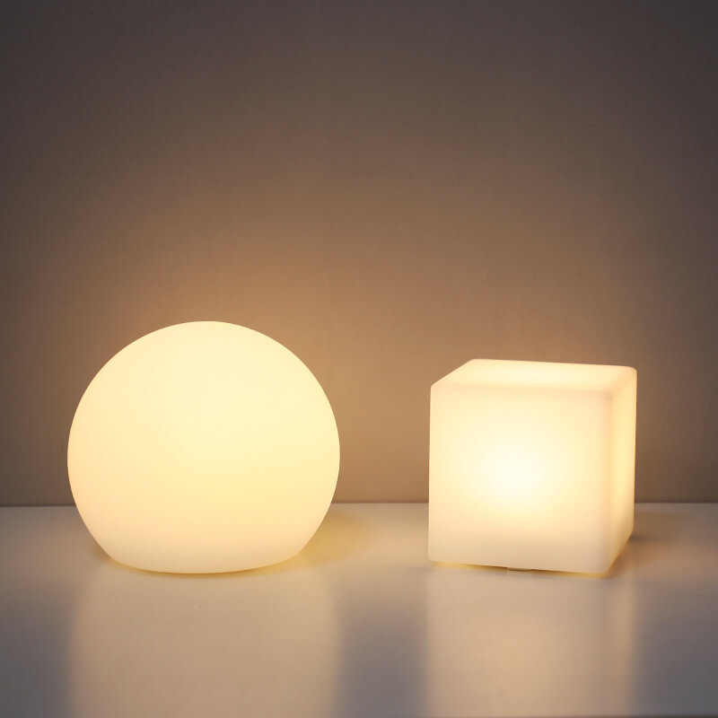 Geometric LED Battery Operated Remote Night Light Table Lamp-Lighting > Ambient Lighting-casanuva-casanuva