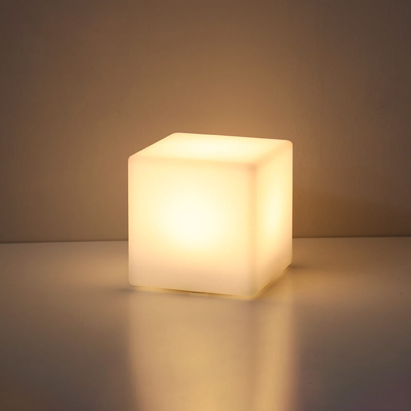 Geometric LED Battery Operated Remote Night Light Table Lamp-Lighting > Ambient Lighting-casanuva-Cube1-casanuva