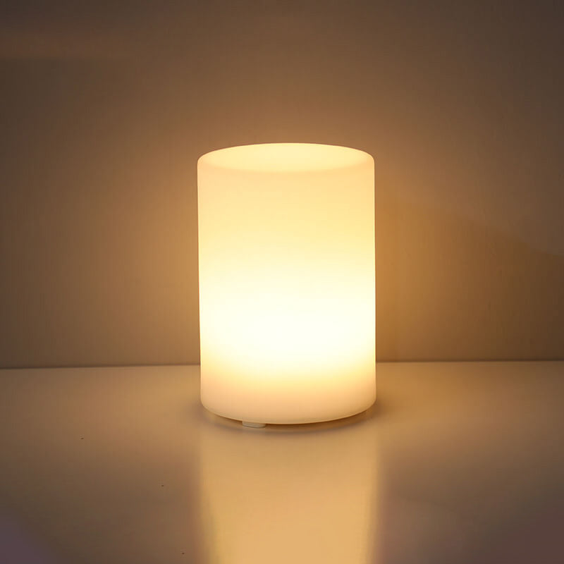 Geometric LED Battery Operated Remote Night Light Table Lamp-Lighting > Ambient Lighting-casanuva-Cylinder-casanuva