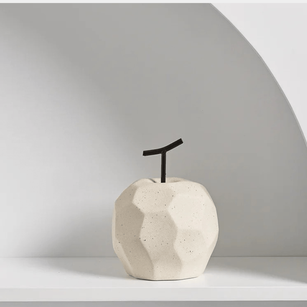 Geometric Resin Fruit Sculpture-Home Decor > Sculptures & Figurines-casanuva-Apple-casanuva