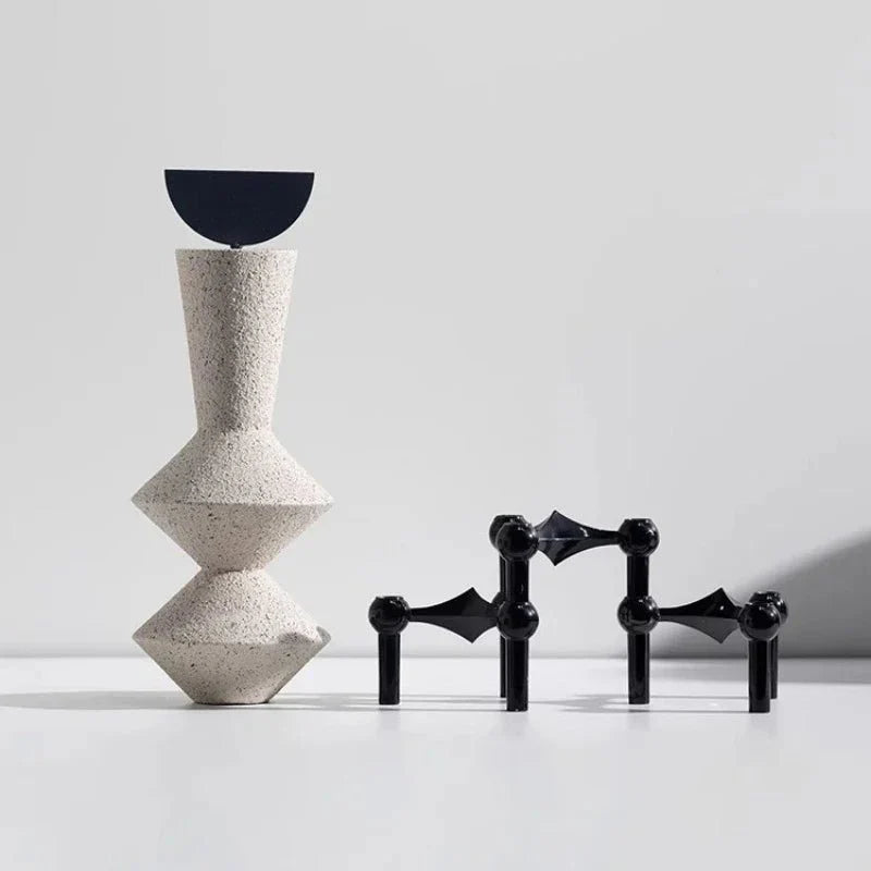 Geometric Sanded Resin Statue-Home Decor > Sculptures & Figurines-casanuva-casanuva