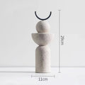 Geometric Sanded Resin Statue-Home Decor > Sculptures & Figurines-casanuva-casanuva