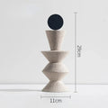 Geometric Sanded Resin Statue-Home Decor > Sculptures & Figurines-casanuva-C-casanuva