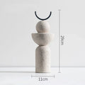 Geometric Sanded Resin Statue-Home Decor > Sculptures & Figurines-casanuva-D-casanuva