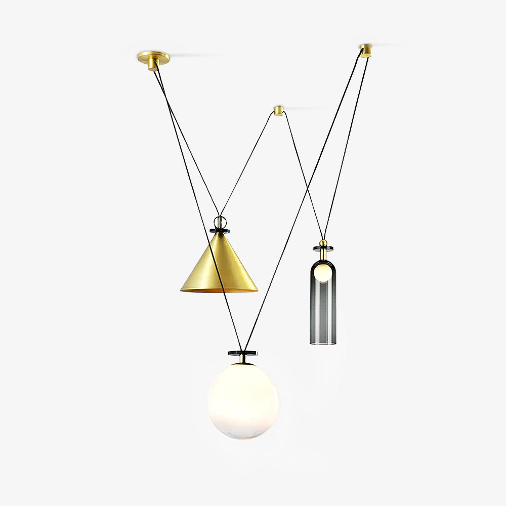Geometric Shape Modern Chandelier Light Fixture-Lighting > Chandeliers & Pendant Lights-casanuva-casanuva