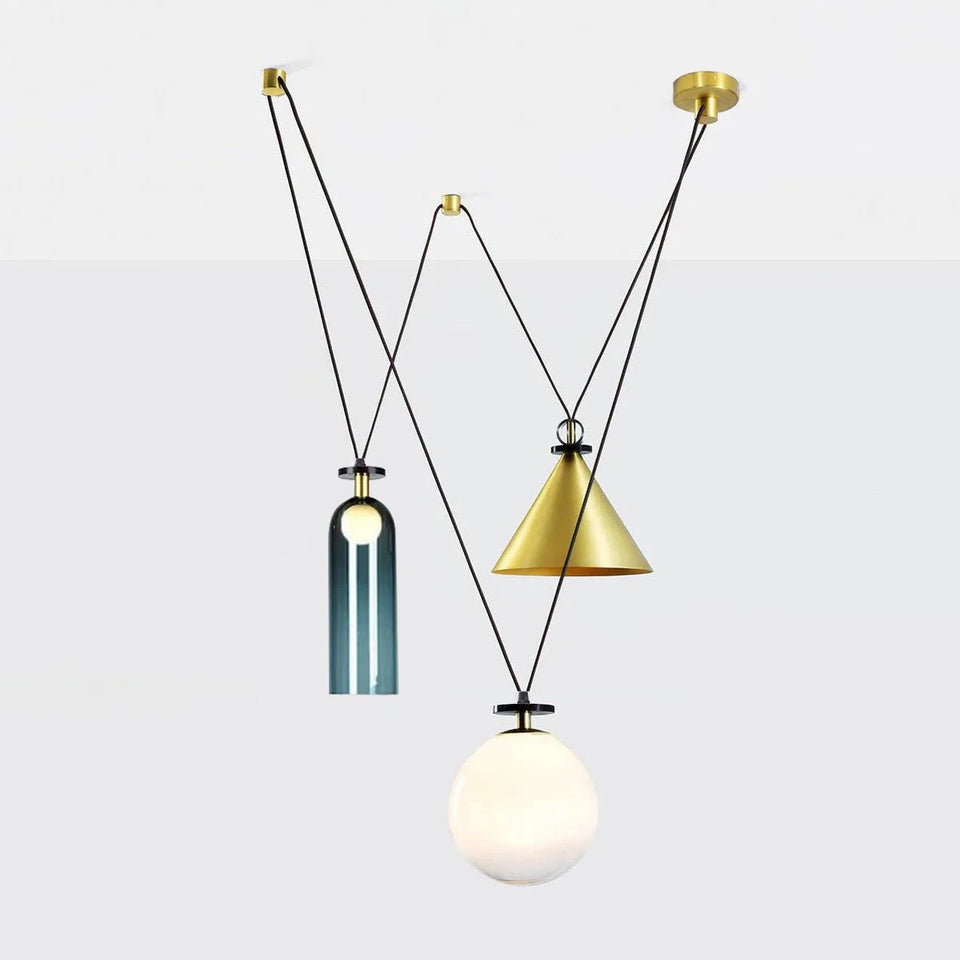 Geometric Shape Modern Chandelier Light Fixture-Lighting > Chandeliers & Pendant Lights-casanuva-60cmx120cm-casanuva