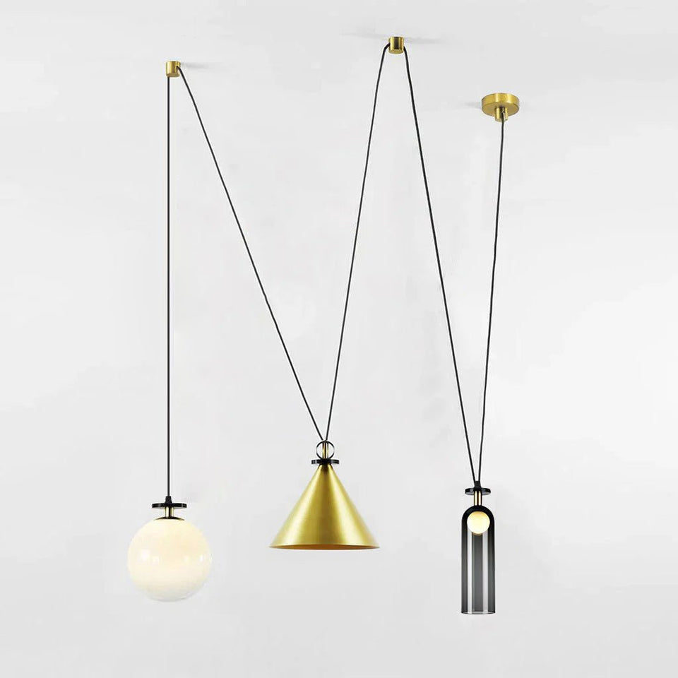 Geometric Shape Modern Chandelier Light Fixture-Lighting > Chandeliers & Pendant Lights-casanuva-60cmx150cm-casanuva