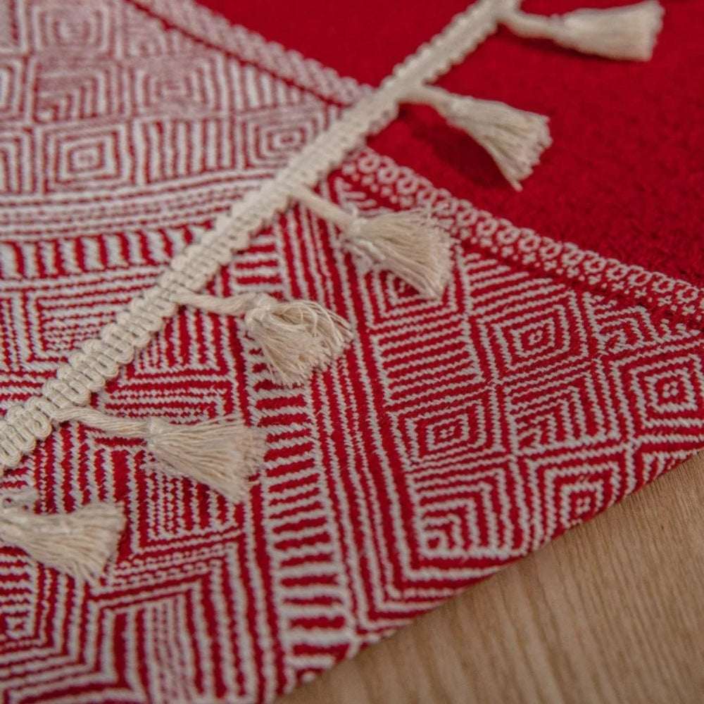 Geometric Tassel Tablecloth-Covers & Textiles > Table Cloths-casanuva-casanuva