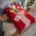 Geometric Tassel Tablecloth-Covers & Textiles > Table Cloths-casanuva-casanuva