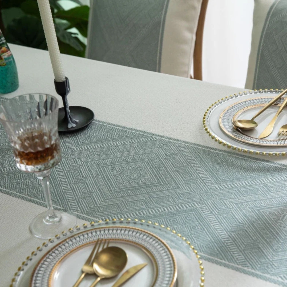 Geometric Tassel Tablecloth-Covers & Textiles > Table Cloths-casanuva-casanuva