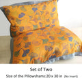 Ginkgo Leaf Embroidered Cotton Pillowcases Set-Bedding & Bath > Pillowcases-casanuva-casanuva