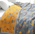 Ginkgo Leaf Throw Blanket Soft Cozy Design-Bedding & Bath > Blankets-casanuva-casanuva