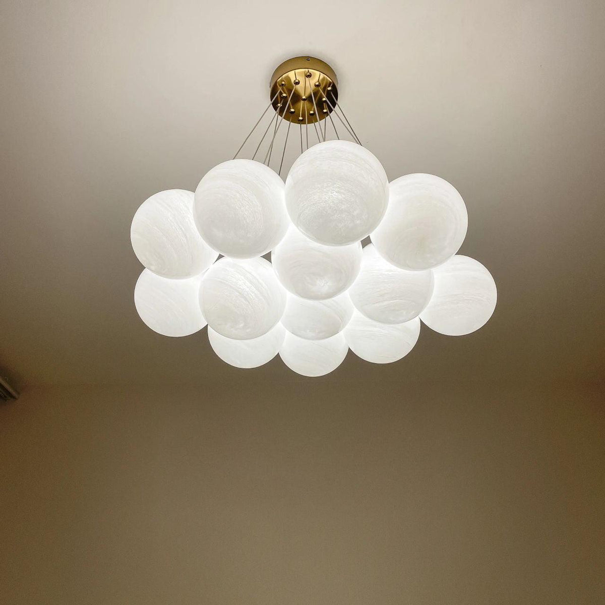 Glass Chandelier Cluster Lighting-Lighting > Chandeliers & Pendant Lights-casanuva-casanuva
