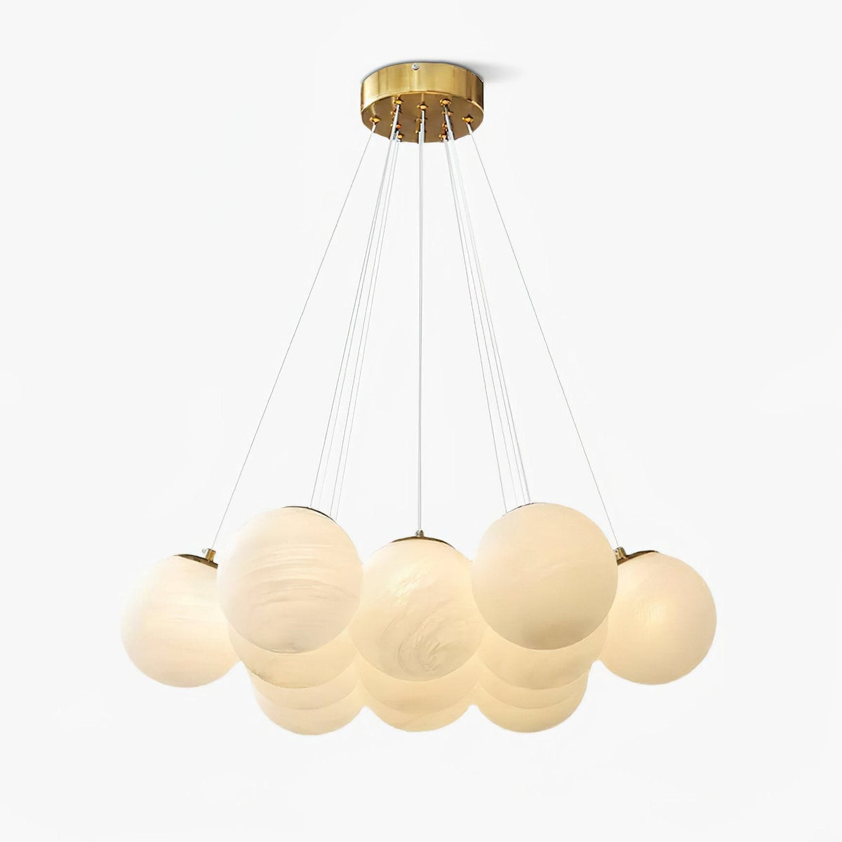 Glass Chandelier Cluster Lighting-Lighting > Chandeliers & Pendant Lights-casanuva-casanuva