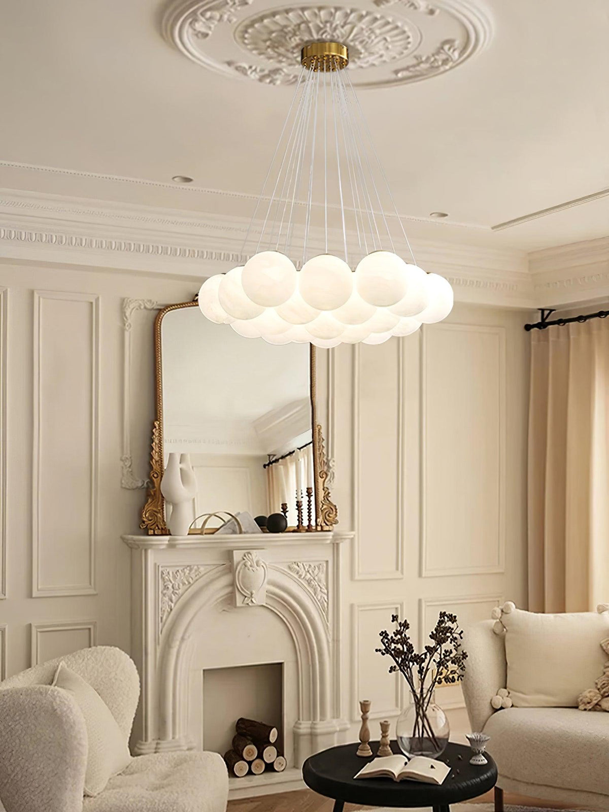 Glass Chandelier Cluster Lighting-Lighting > Chandeliers & Pendant Lights-casanuva-casanuva