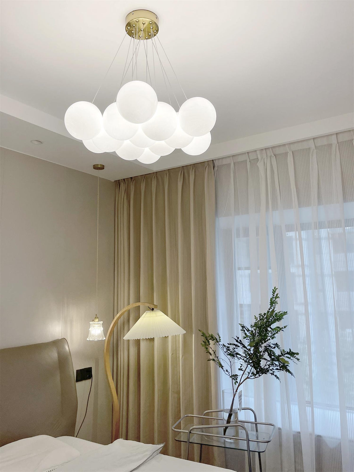 Glass Chandelier Cluster Lighting-Lighting > Chandeliers & Pendant Lights-casanuva-casanuva