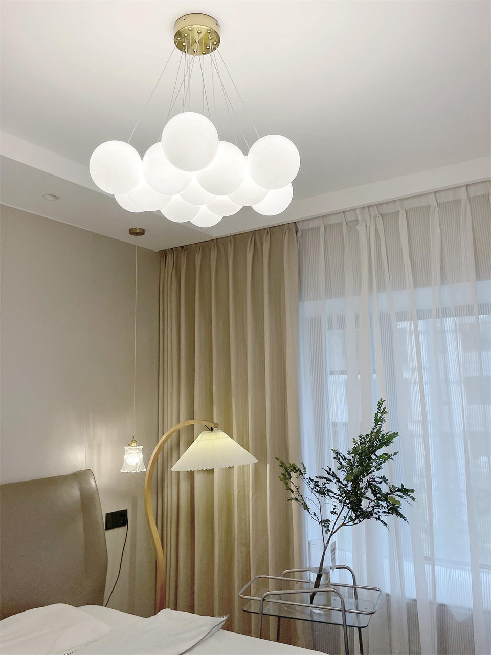 Glass Chandelier Cluster Lighting-Lighting > Chandeliers & Pendant Lights-casanuva-casanuva