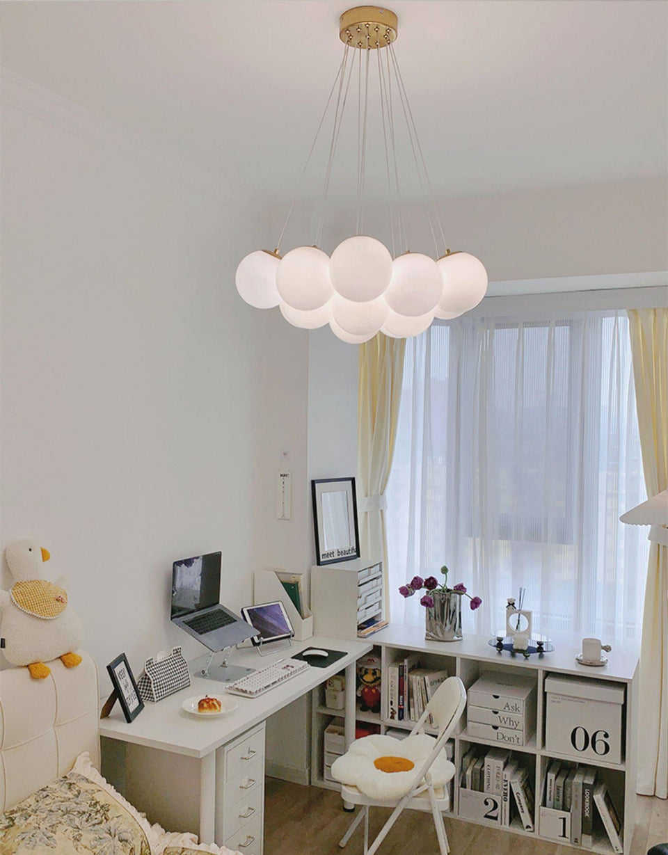 Glass Chandelier Cluster Lighting-Lighting > Chandeliers & Pendant Lights-casanuva-casanuva