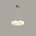 Glass Chandelier Cluster Lighting-Lighting > Chandeliers & Pendant Lights-casanuva-45cmx150cm-Gold & White-casanuva