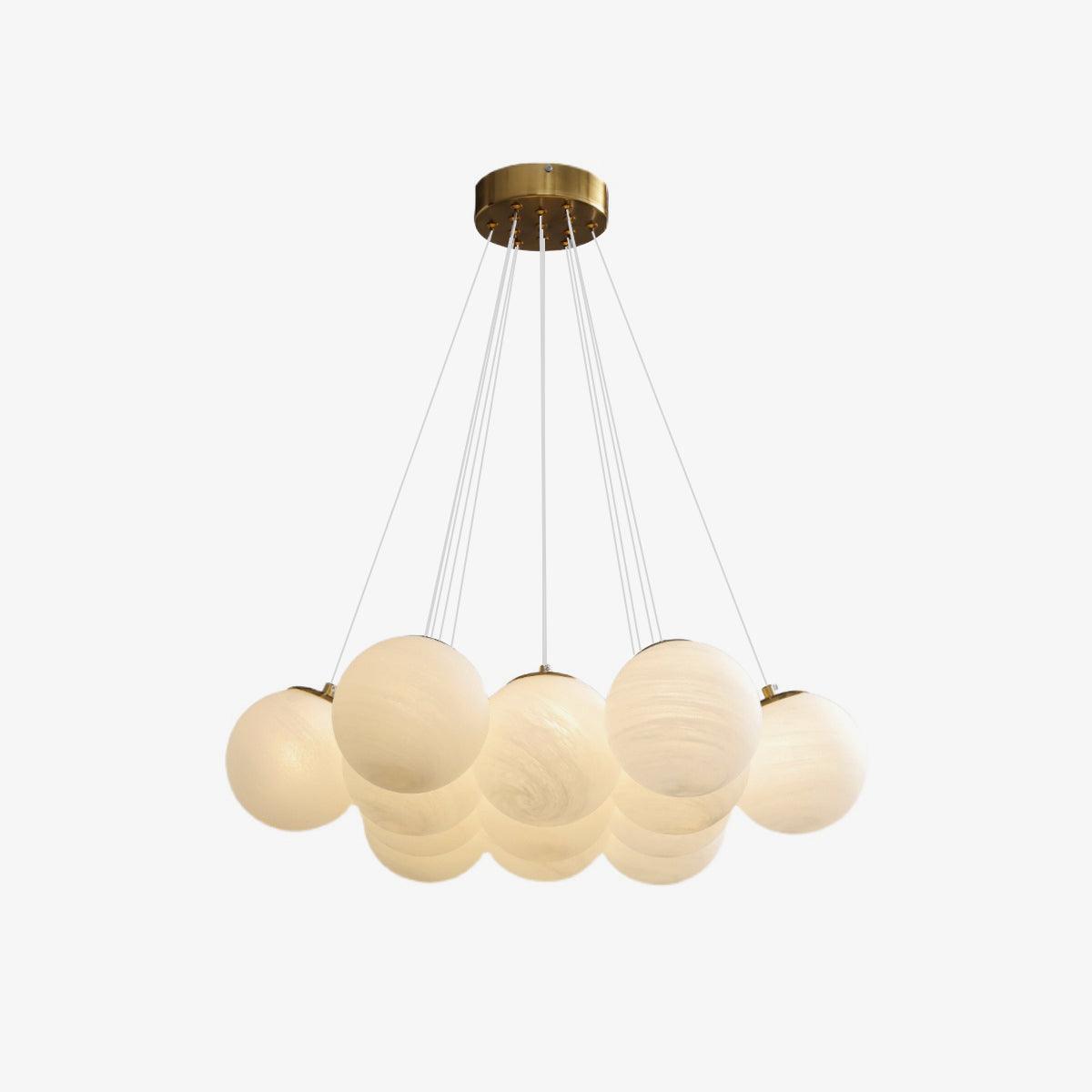 Glass Chandelier Cluster Lighting-Lighting > Chandeliers & Pendant Lights-casanuva-casanuva