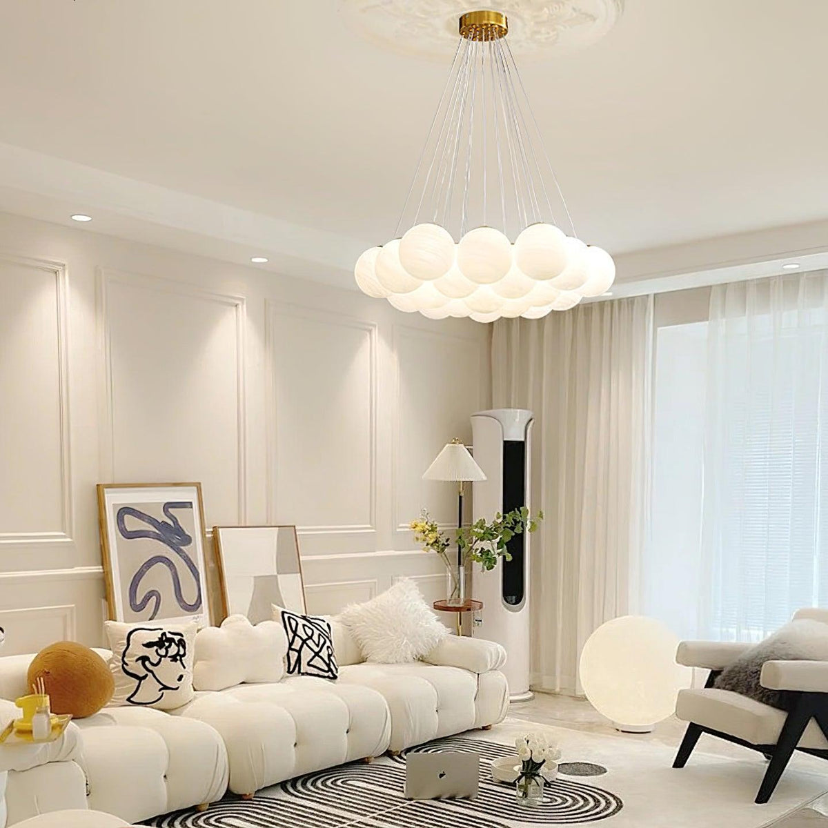 Glass Chandelier Cluster Lighting-Lighting > Chandeliers & Pendant Lights-casanuva-casanuva
