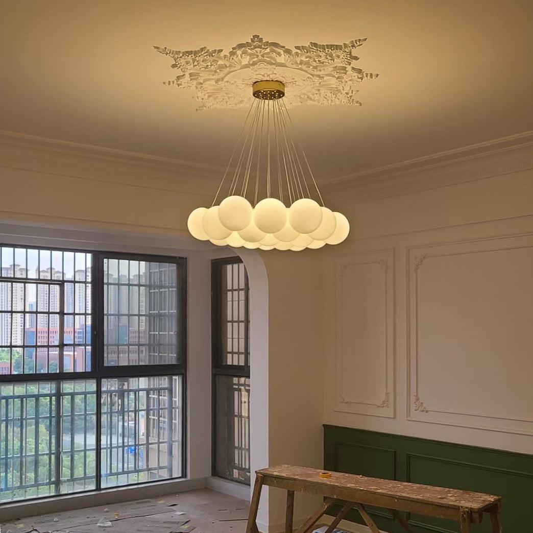 Glass Chandelier Cluster Lighting-Lighting > Chandeliers & Pendant Lights-casanuva-casanuva