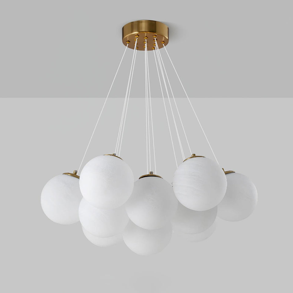 Glass Chandelier Cluster Lighting-Lighting > Chandeliers & Pendant Lights-casanuva-casanuva