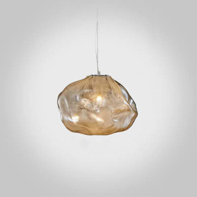 Glass Cloud Pendant Light 1-Light Modern Design-Lighting > Pendant Lights-casanuva-7.81''/20CM-Amber-100V-120V-casanuva