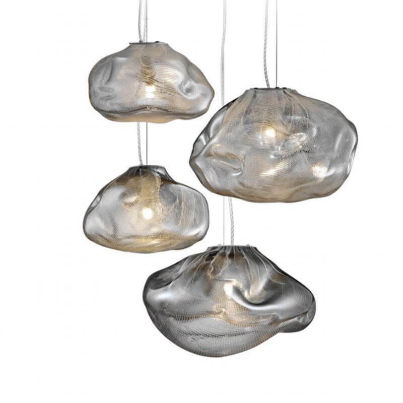 Glass Cloud Pendant Light 1-Light Modern Design-Lighting > Pendant Lights-casanuva-7.81''/20CM-Smoke Gray-220V-240V-casanuva