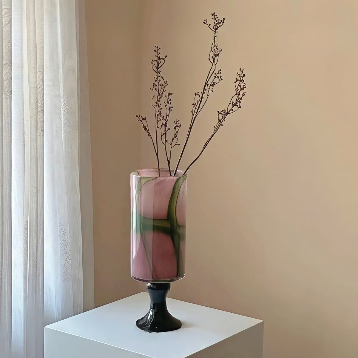 Glass Flower Vase Aurora Design-Home Decor > Vases-casanuva-casanuva