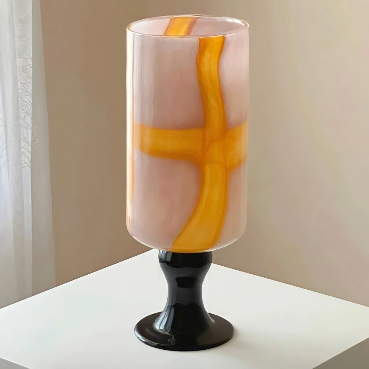 Glass Flower Vase Aurora Design-Home Decor > Vases-casanuva-Pink-casanuva