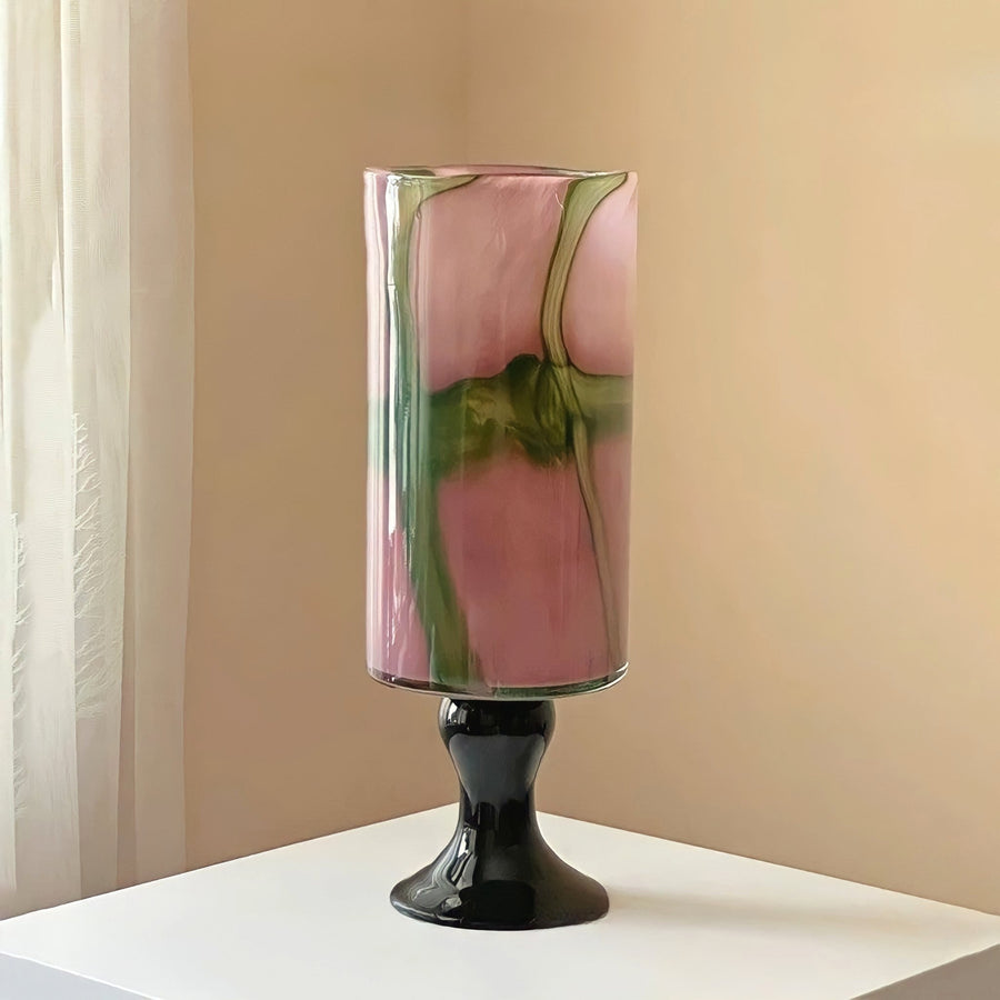 Glass Flower Vase Aurora Design-Home Decor > Vases-casanuva-Purple Red-casanuva
